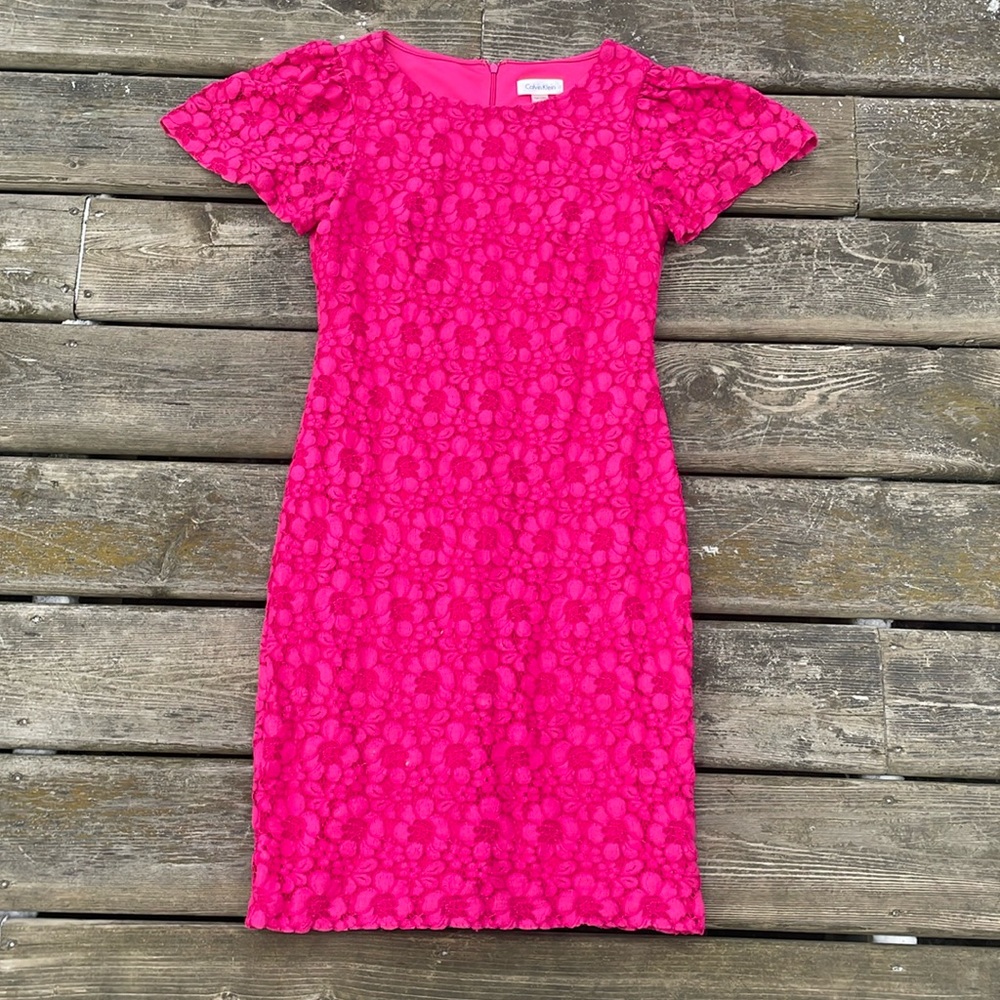 Calvin Klein Pink Floral Dress